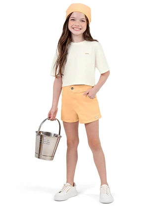 Blusa Infantil Menina Básica e Colorittá (Bege) - COLORITTÁ