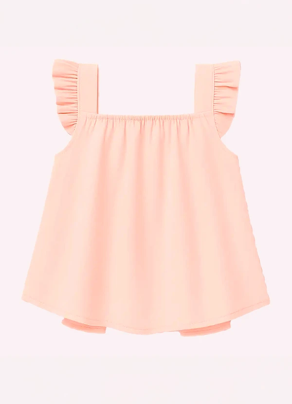 Kyly - Blusa Infantil Menina Básica Laranja