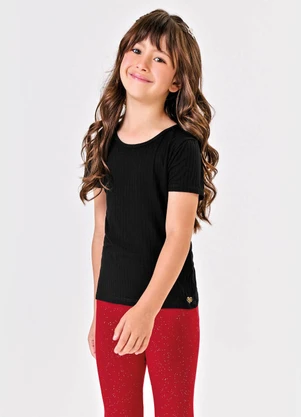 Trick Nick - Blusa Infantil Menina Básica Preto - TRICK NICK