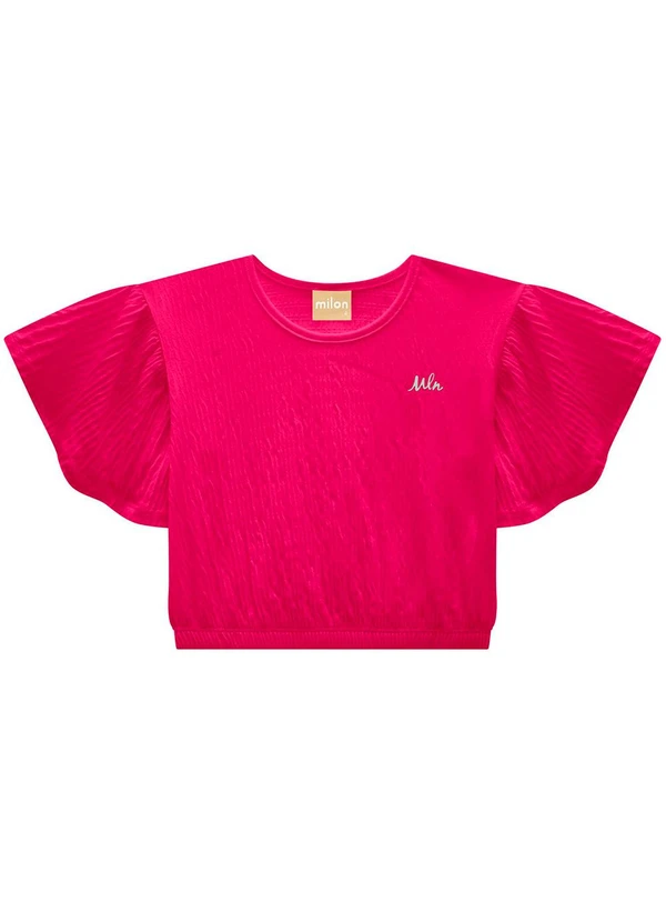 Milon - Blusa Infantil Menina Básica Rosa 3
