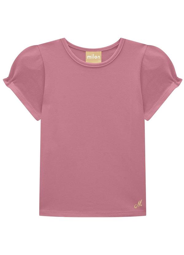 Milon - Blusa Infantil Menina Básica Rosa 3