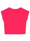 Kyly - Blusa Infantil Menina Básica Branco - variação: Rosa