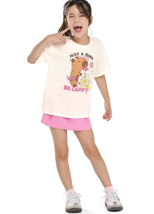 Elian - Blusa Infantil Menina Be Cappy Bege - ELIAN
