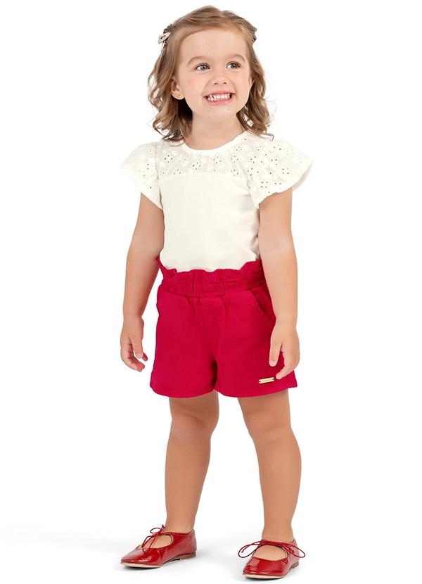 Colorittá - Blusa Infantil Menina Bordado Colorittá Bege 2