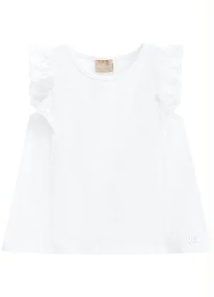 Milon - Blusa Infantil Menina Branco - MILON