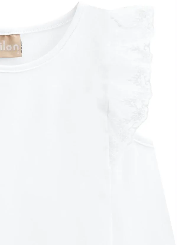Milon - Blusa Infantil Menina Branco 2