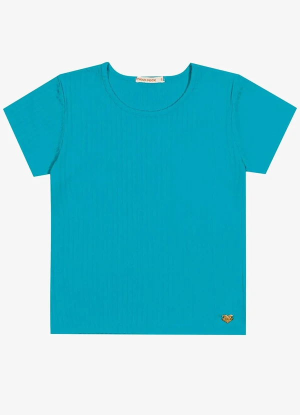 Trick Nick - Blusa Infantil Menina Canelada Azul