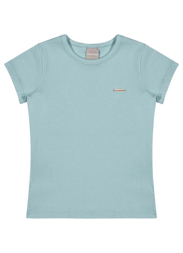 Colorittá - Blusa Infantil Menina Canelada Colorittá Azul