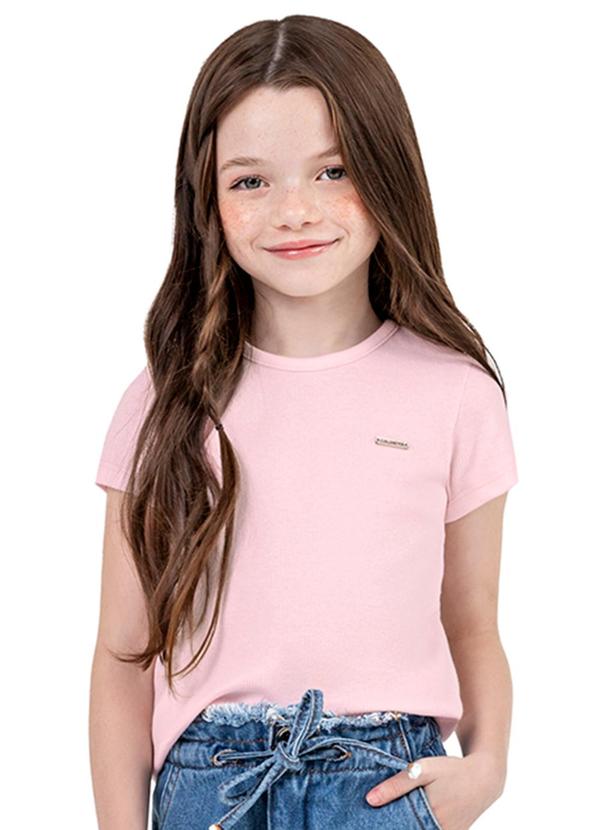 Colorittá - Blusa Infantil Menina Canelada Colorittá Rosa