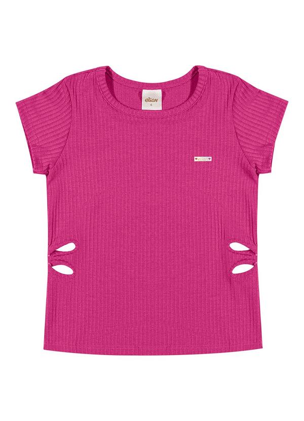 Elian - Blusa Infantil Menina Canelada Elian Rosa