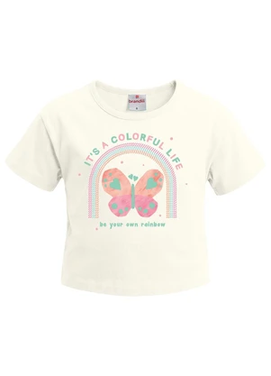 Brandili - Blusa Infantil Menina com Estampa de Borboleta - BRANDILI