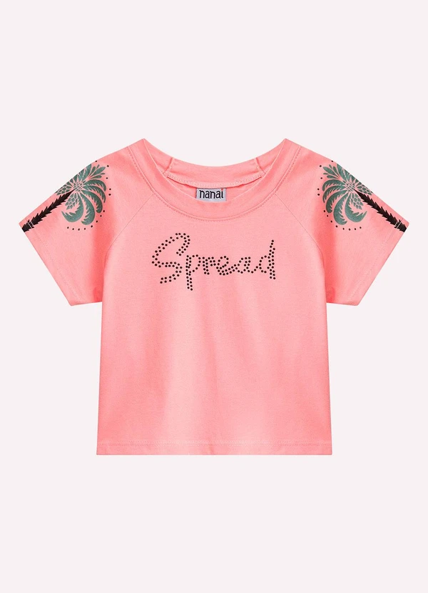 Nanai - Blusa Infantil Menina com Strass Rosa 3