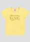 Kely Kety - Blusa Infantil Menina Cotton Amarelo - variação: Amarelo