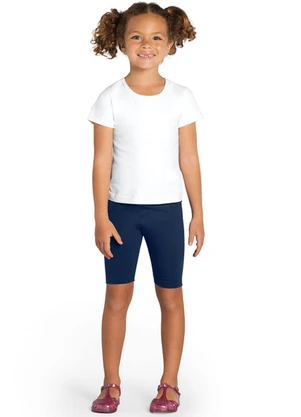 Brandili - Blusa Infantil Menina Cotton Branco - BRANDILI