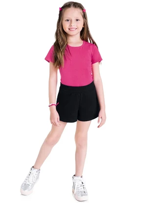 Brandili - Blusa Infantil Menina CottonRosa - BRANDILI