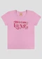 Kely Kety - Blusa Infantil Menina Cotton Amarelo - variação: Rosa