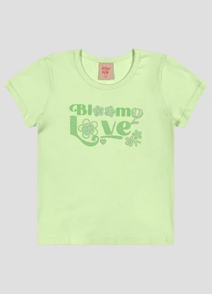 Kely Kety - Blusa Infantil Menina Cotton Verde - KELY KETY