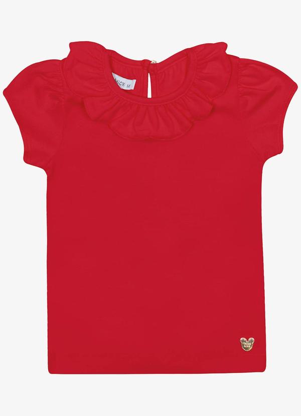 Trick Nick - Blusa Infantil Menina Cotton Vermelho