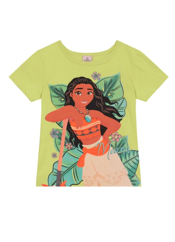 Brandili - Blusa Infantil Menina da Moana Verde 3