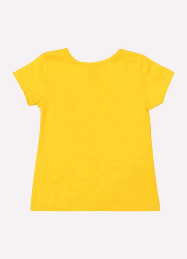 Kyly - Blusa Infantil Menina Decote Redondo Amarelo 3