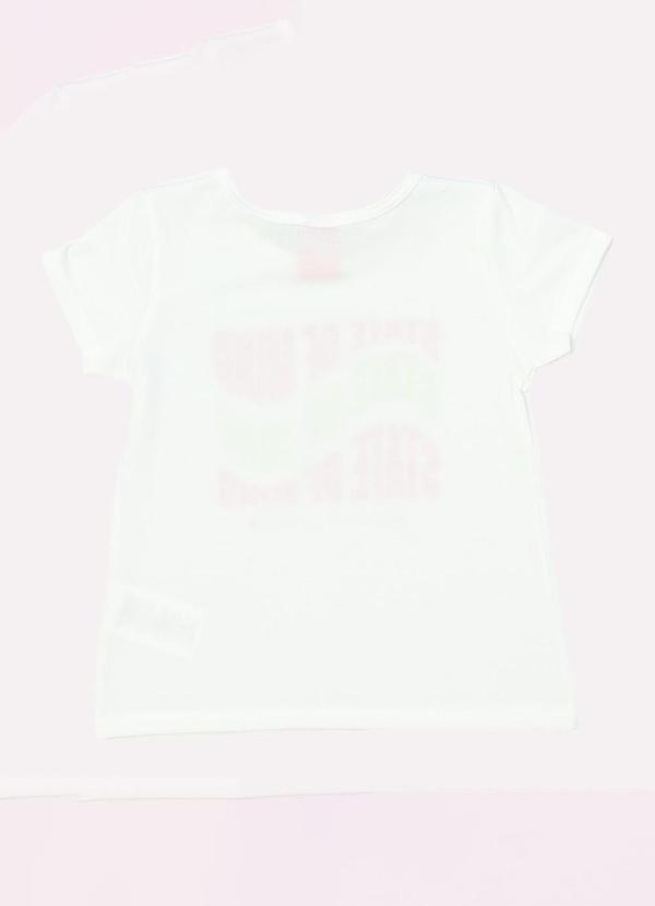 Kyly - Blusa Infantil Menina Decote Redondo Off White 3