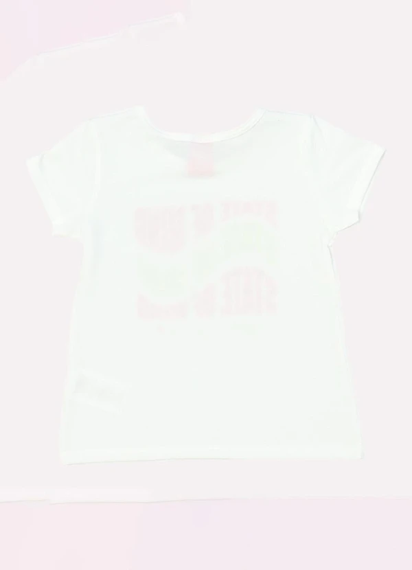 Kyly - Blusa Infantil Menina Decote Redondo Off White 3