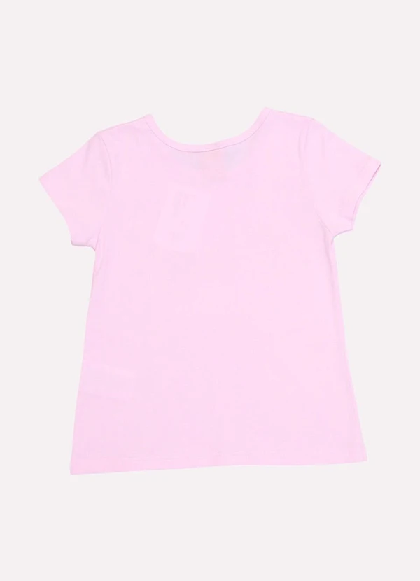 Kyly - Blusa Infantil Menina Decote Redondo Rosa 3