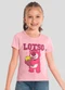 Brandili - Blusa Menina do Lotso com Brilho Natural - variação: Rosa