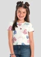 Brandili - Blusa Infantil Menina do Stitch Cropped Verde - variação: Natural