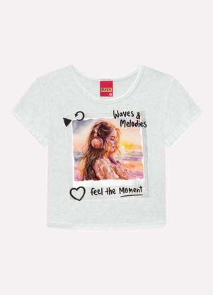 Kyly - Blusa Infantil Menina em Algodão Cinza - KYLY