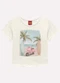 Kyly - Blusa Infantil Menina em Algodão Branco - variação: Cinza
