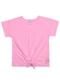 Alakazoo - Blusa Infantil Menina em Malha Laranja - variação: Rosa
