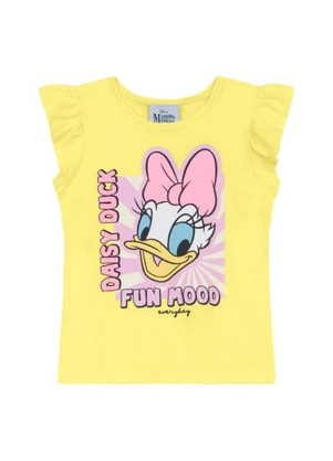 Brandili - Blusa Infantil Menina em Meia Malha Bege - BRANDILI