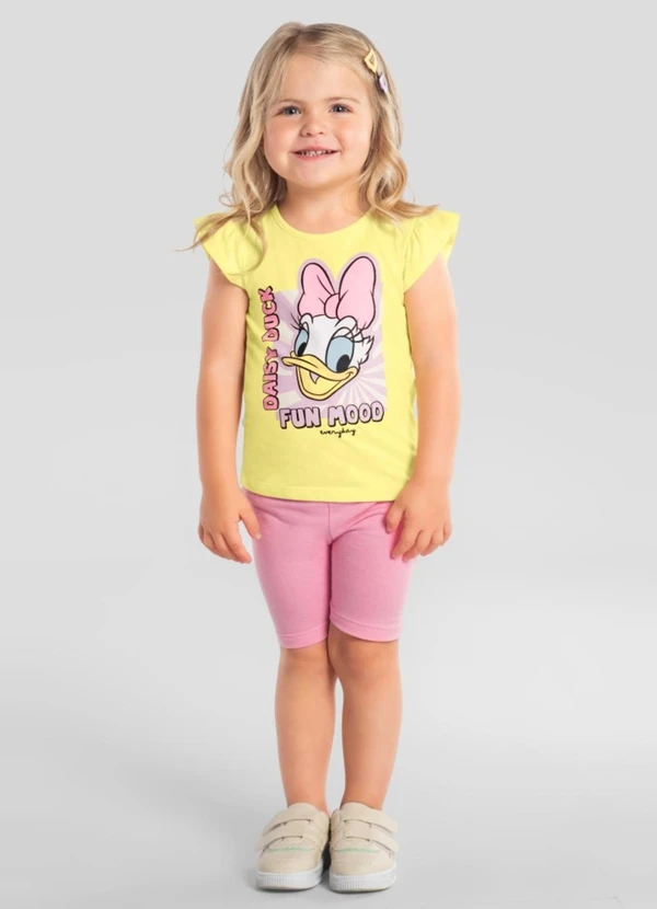 Brandili - Blusa Infantil Menina em Meia Malha Bege