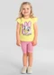Brandili - Blusa Infantil Menina em Meia Malha Bege - variação: Bege