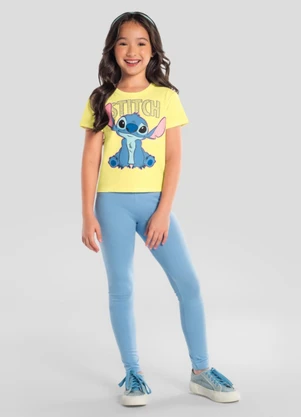 Brandili - Blusa Infantil Menina em Meia Malha Bege - BRANDILI