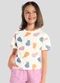Brandili - Blusa Infantil Menina em Meia Malha Bege - variação: Bege