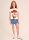 Brandili - Blusa Infantil Menina em Meia Malha Bege - variação: Bege