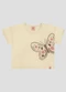 Kely Kety - Blusa Infantil Menina em Meia Malha Preto - variação: Bege