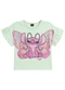 Brandili - Blusa Infantil Menina em Meia Malha Verde - variação: Verde