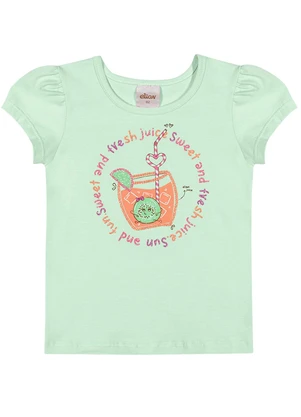 Elian - Blusa Infantil Menina Estampa Fresh Verde - ELIAN