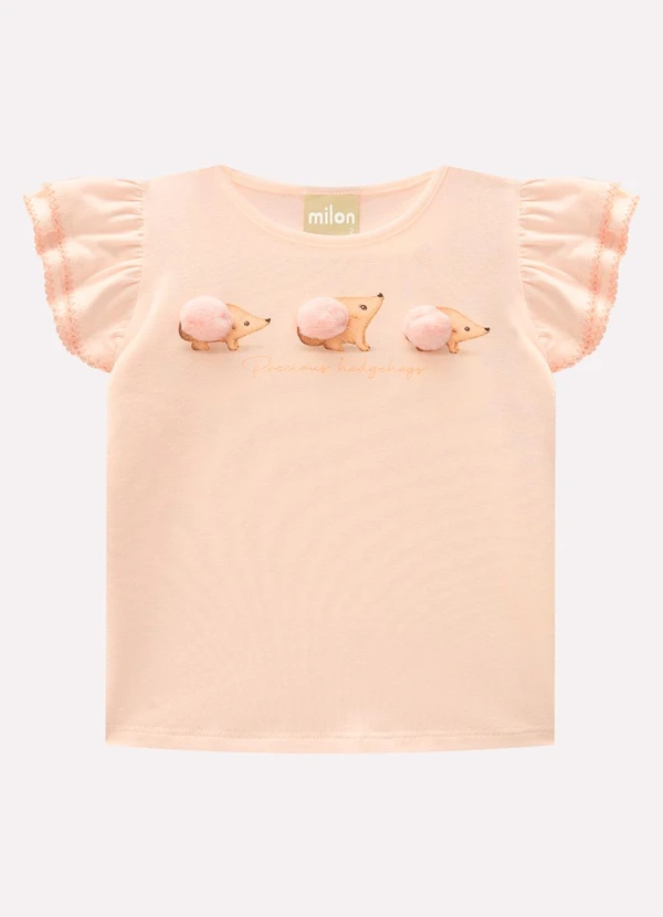 Milon - Blusa Infantil Menina Estampa Laranja