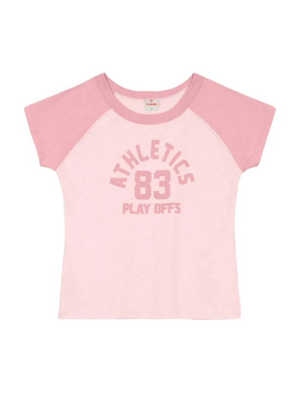 Brandili - Blusa Infantil Menina Estampada Rosa 1