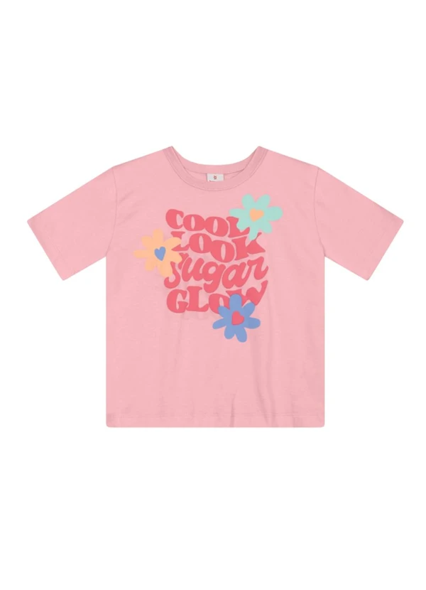 Brandili - Blusa Infantil Menina Floral Rosa 3