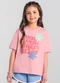 Brandili - Blusa Infantil Menina Floral Amarelo - variação: Rosa
