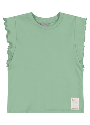 Colorittá - Blusa Infantil Menina Frufrus Timeless Verde - COLORITTÁ