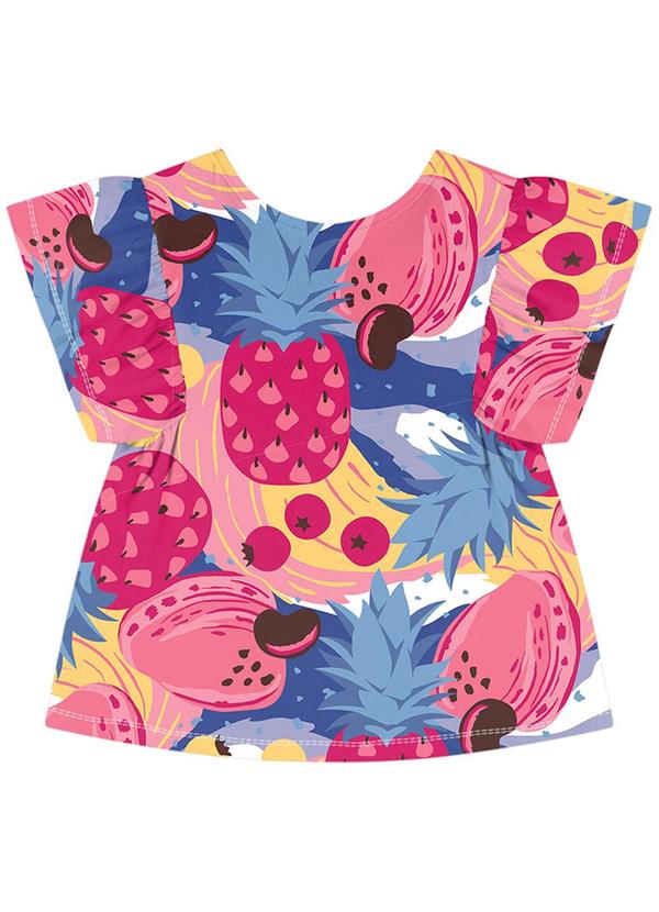 Nanai - Blusa Infantil Menina Frutas Rosa