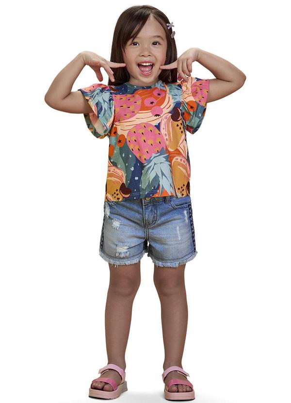 Nanai - Blusa Infantil Menina Frutas Verde