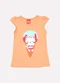 Kyly - Blusa Infantil Menina Gatinho Laranja - variação: Laranja