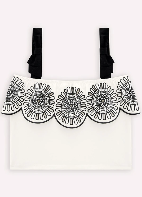 Milon - Blusa Infantil Menina Laço Milon Off White 3